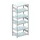 systeemstelling,grondveld,CLIP,HxBxD 2500x1356x636mm,vakl. 230kg