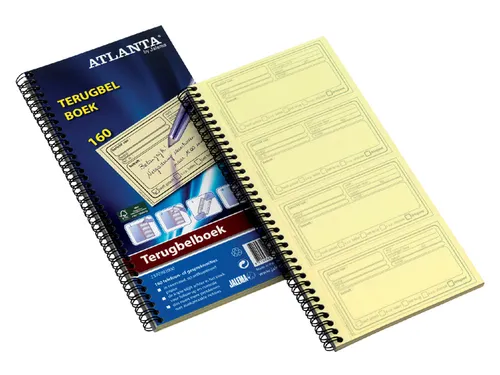 Terugbelboek A5707-020 74X125Mm 160 Notities Duplo