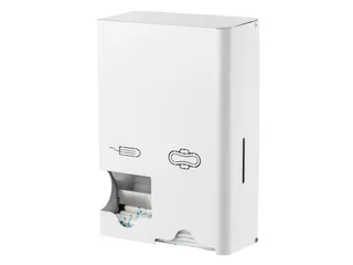 MediQo-line Maandverband- & tampondispenser klein RVS wit MQSTB P - 1