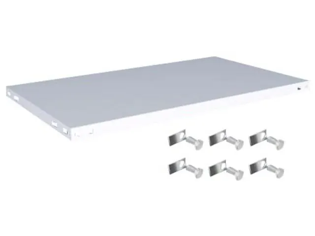 legbord,v. magazijnstelling,BxD 1000x600mm,vakl. 200kg,staal,RAL7035