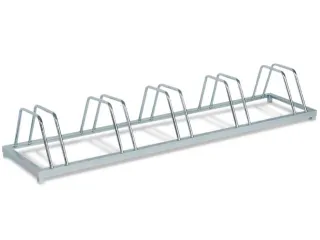 fietsenrek,L 1580mm,5instelplaatsen,gebruik beide zijden,verzinkt - 2