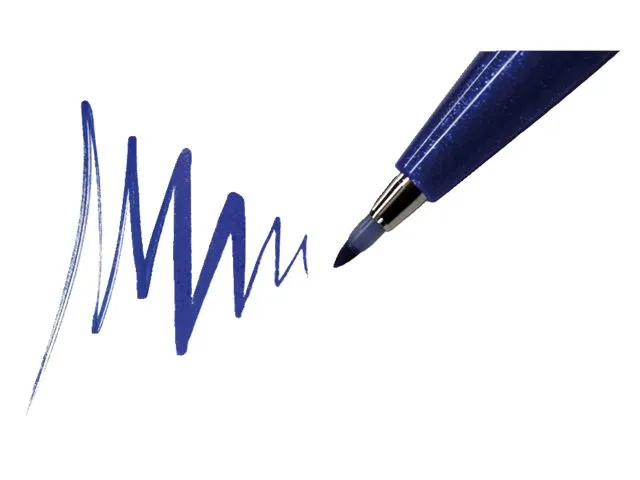 Brushstift Pentel Sign SES15C etui à 12 standaardkleuren