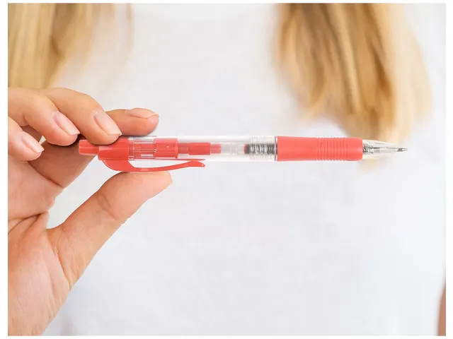 Balpen Retractable Medium Punt Rood