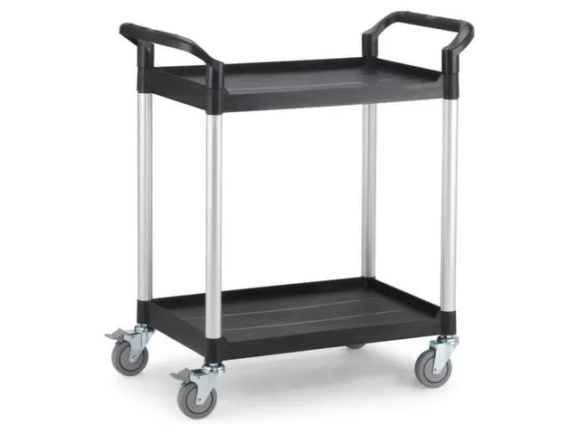 etagewagen,draagverm. 180kg,2xkunststof plaat,laadvl. LxB 793x510mm