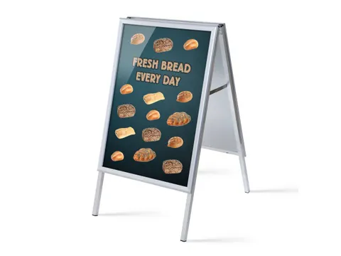 Stoepbord A1 complete set met print "Fresh Bread"