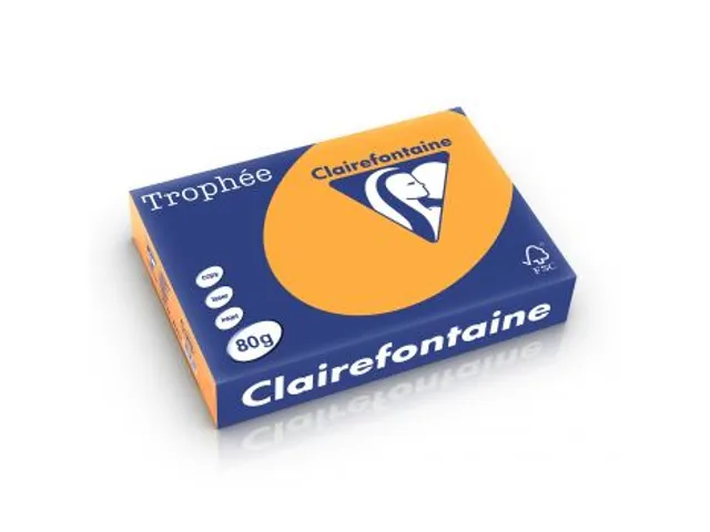 Trophée Pastel gekleurd papier A4 80 gram 500vel Oranje