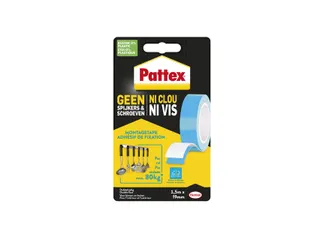 Plakband Pattex Supermontage 20kg tot 80kg 19mmx1.5m - 2