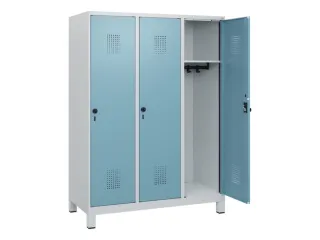 schoollocker,HxBxD 1630x1200x500mm,3vak,vak B 400mm,draaigrendel - 1
