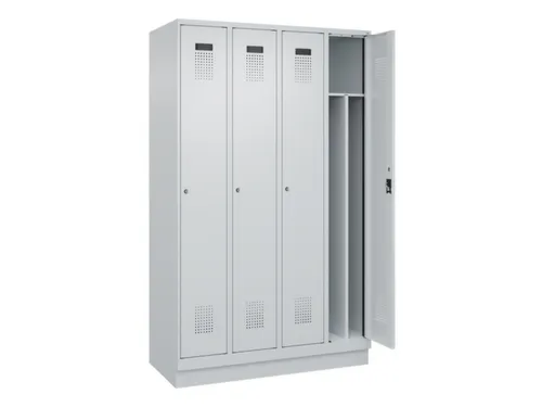 locker voor scheiding van kleding,HxBxD 1950x1200x500mm,4vak