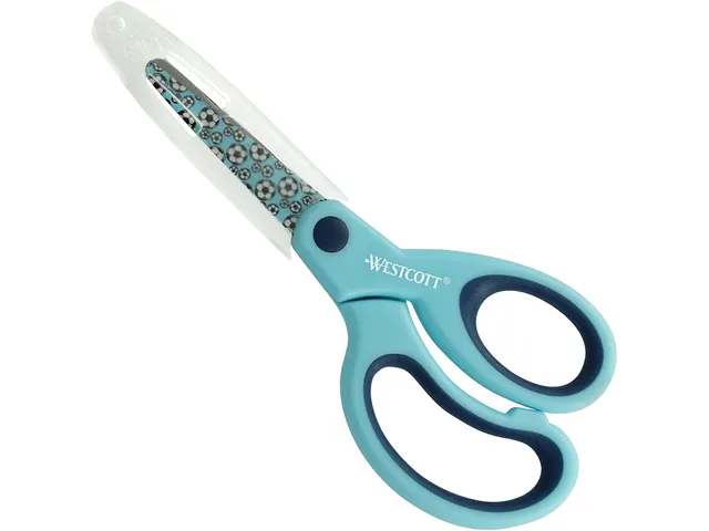 Ciseaux Westcott Kids 13cm Softgrip Bout rond Bleu