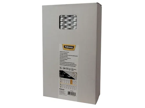 Bindrug Fellowes 14mm 21-rings A4 wit 100stuks