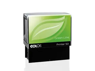 Tekststempel Colop 50 green line+bon 7regels 69x30mm blauw - 3