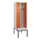 locker met bank,voor scheiding van kleding,HxBxD 2120x600x815mm,2vak