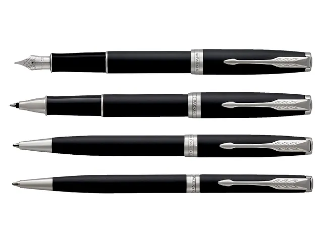 Vulpen Parker Sonnet Matte black CT Finish Fijn