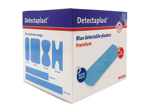 Detectaplast 8025 Pleister waterafstotend blauw 25x72mm 100 Stuks