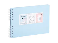 Alb spiralé 50p blan c 32x22cm Sweet Bleu