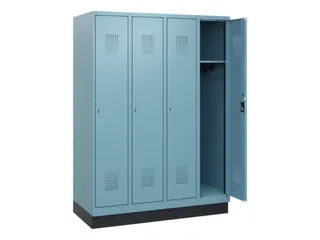 schoollocker,HxBxD 1630x1200x500mm,4vak,vak B 300mm,cil.-slot,sokkel - 1