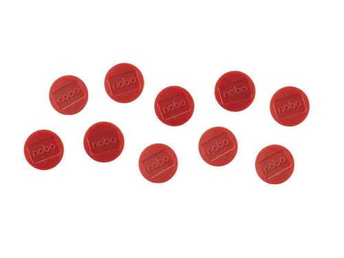 Magneet Nobo 32mm rood 10 stuks