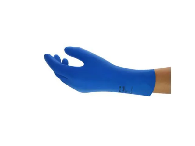 Ansell AlphaTec 87-195 latex handschoenen blauw maat 7,5-8 12 paar
