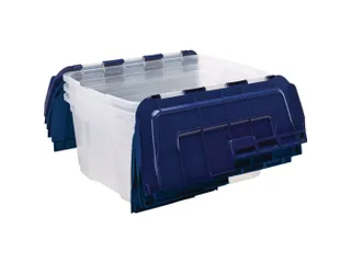 Opbergbox 45 Liter Transparant Blauw - 3
