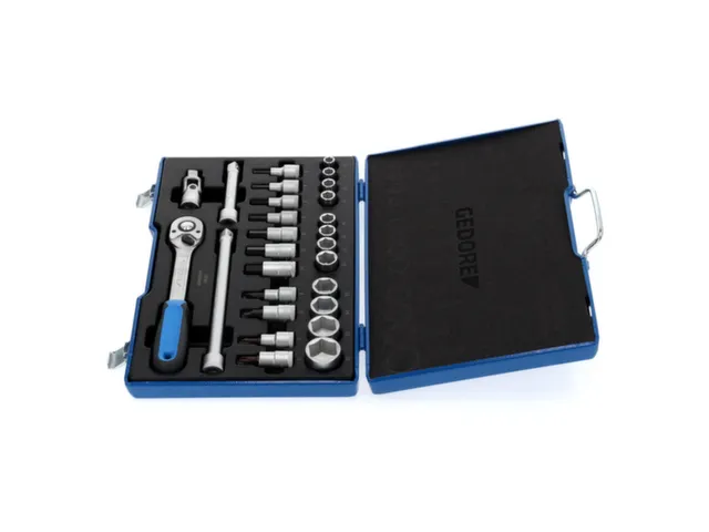 19 IMU-10 Dopsleutelset 1/2 inch,27-delig,zeskant,10-30mm