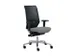 Chaise de bureau Dauphin Piètement poli Dossier maille Gris