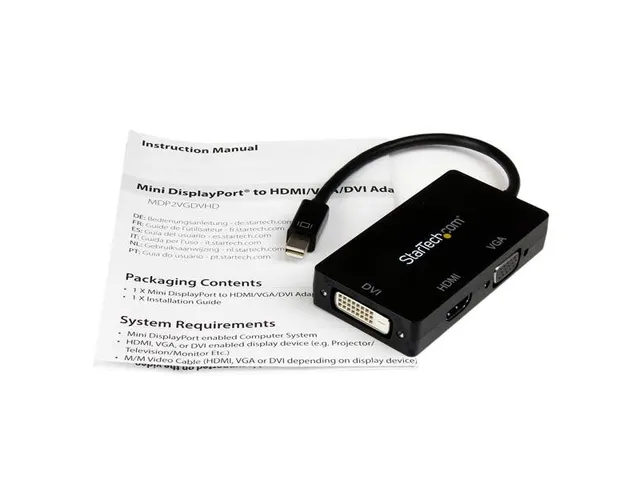 A/v-reisadapter3-in-1 Mini Displayport Naar Vga Dvi-hdmi-converter