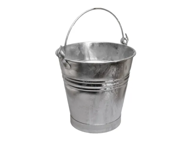 emmer,HxØ 325x295mm,11l,plaatstaal vuurverzinkt,m. voet van bandijzer