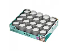 Bolsius Refills Relight/Q-Lights Navul Grijs 24u, 4x20st