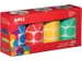 stickers XL 4 rollen in 4 kleuren en 4 vormen