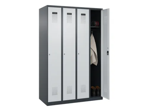 locker,HxBxD 1850x1200x500mm,4vak,vak B 300mm,cil.-slot