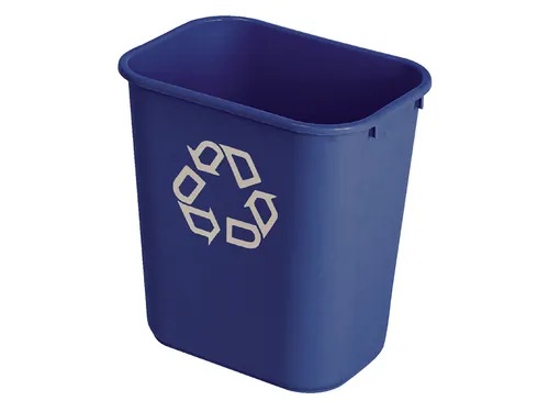 Papierbak Rubbermaid recycling medium 26 Liter blauw