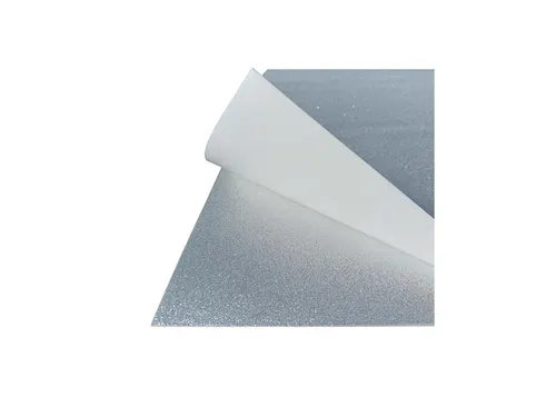 Glitterkarton Kangaro zilver 50x70cm pak à 10 vel