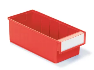 stellingbak,HxBxD 100x132x300mm,PP,rood - 1