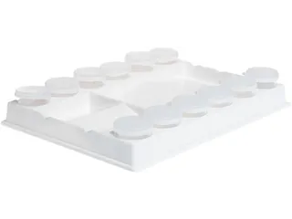 Palet Conda 20 x 15 x 3 cm plastic wit - 1
