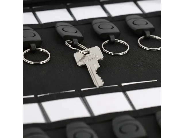 Sleutelmap STOP Luzon A4 grijs met 28 afneembare sleutelringen