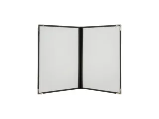 Menukaart Securit A4 2-delig voor 4 pagina's transparant 3 stuks - 6