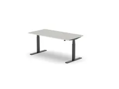 Elektrisch ihv bureau,HxBxD 650-1310x1600x800mm,blad lichtgrijs