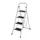 Stalen trap ladder 4 treden wit