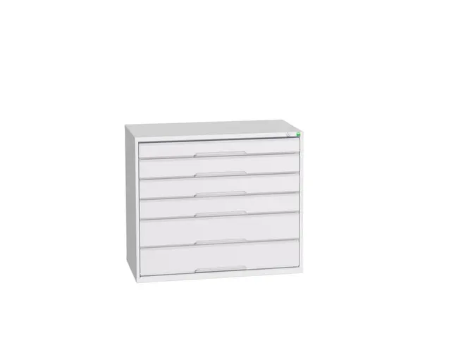 ladekast HxBxD 900x1050x550mm 6laden romp RAL7035 front RAL7035