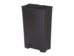 Binnenbak 90 Liter Zwart Kunststof Front Step Rvs