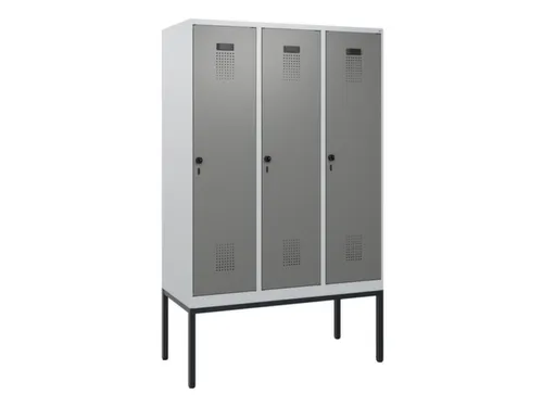 schoollocker,HxBxD 1950x1200x500mm,3vak,vak B 400mm,draaigrendel