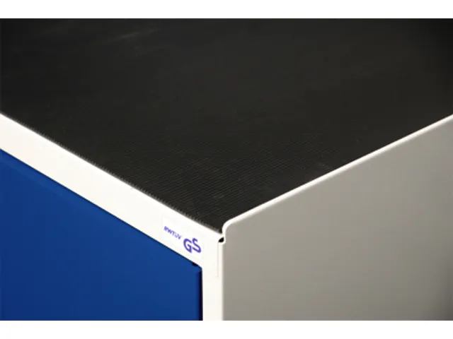 geribbelde kastonderlegger van rubber,BxD 1000x500mm,zwart