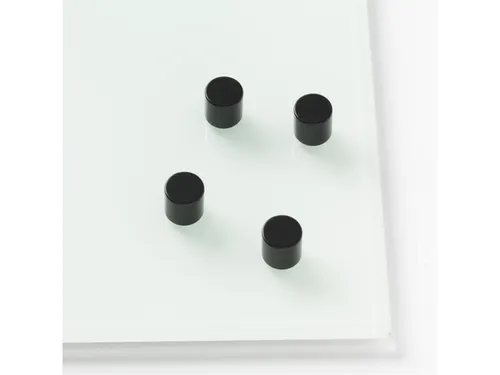 Glasbordmagneten Naga 10x10xmmcylinder set a 4st. zwart