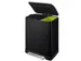 Pedaalemmer E-Cube recycling 46 Liter Zwart Mat RVS