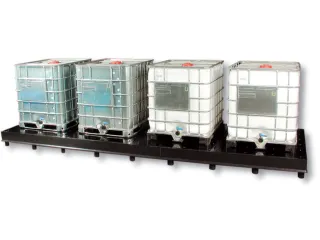 Opvangbak Hdpe 290x5170x1720mm V. 4x1000l M. Poten Geperf. Pe Plaat - 1