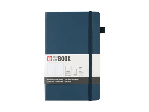 Notitieboek Sakura hard cover large lijn deep indigo 130x210mm
