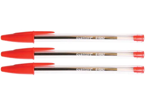 Balpen Quantore Stick rood medium