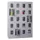 lockerkast,HxBxD 1850x1200x500mm,4x5vakken,RAL7035,front RAL5012