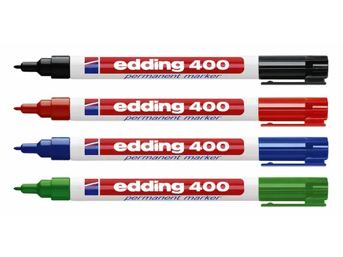 Viltstift edding 400 rond blauw 1mm